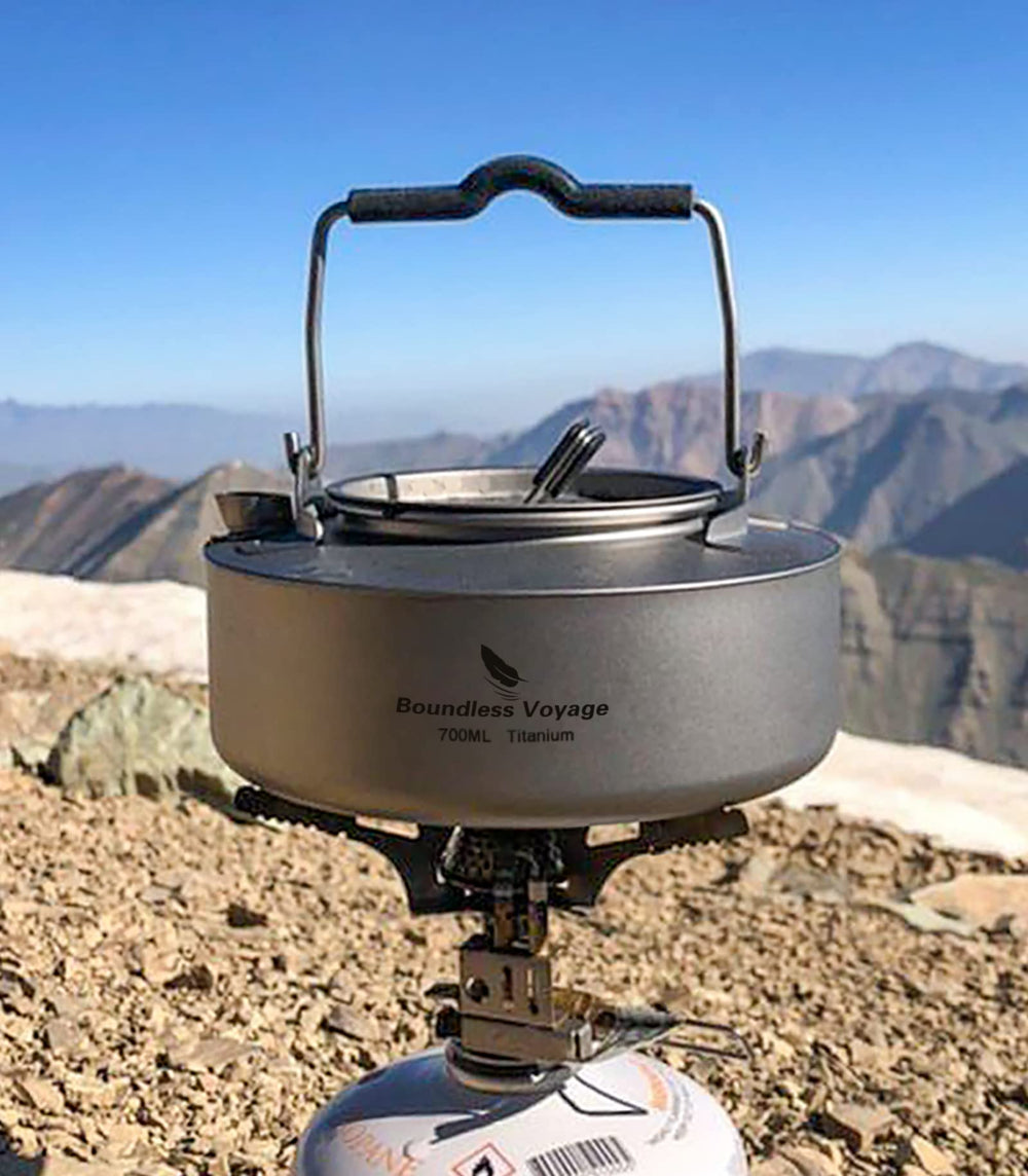Boundless Voyage ultralight cookware set compatible with backpacks and hikes