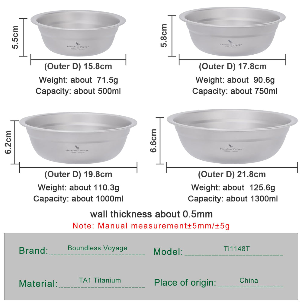 Boundless Voyage ultralight dinnerware set ideal for backpacking and daily dining