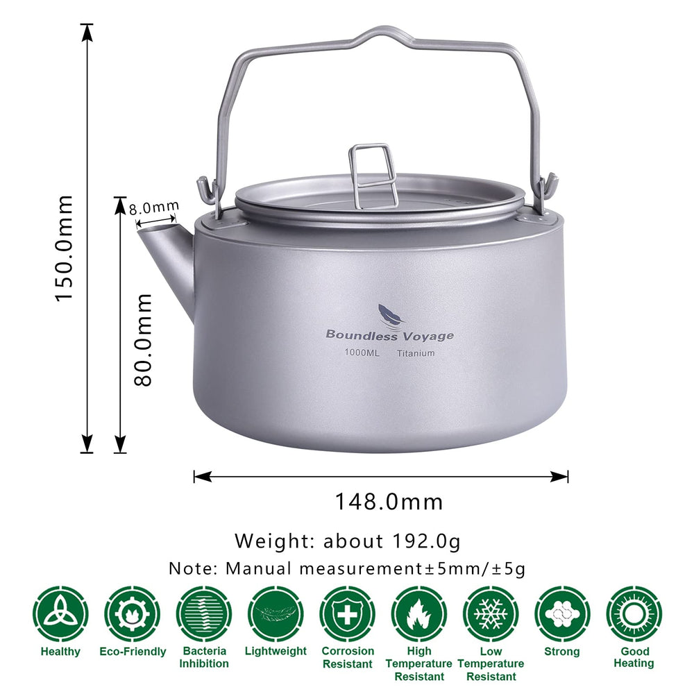 Boundless Voyage ultralight teapot offers quick brews on trails.