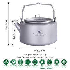 Boundless Voyage ultralight teapot offers quick brews on trails.
