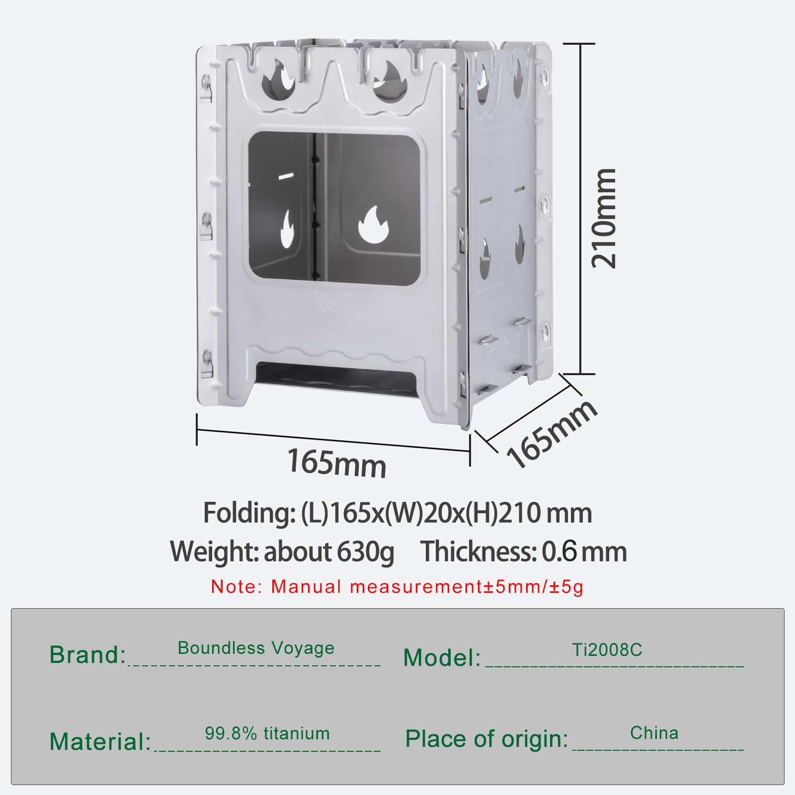 Boundless Voyage wood-fuel burning design with bottom air vents boosts efficiency.