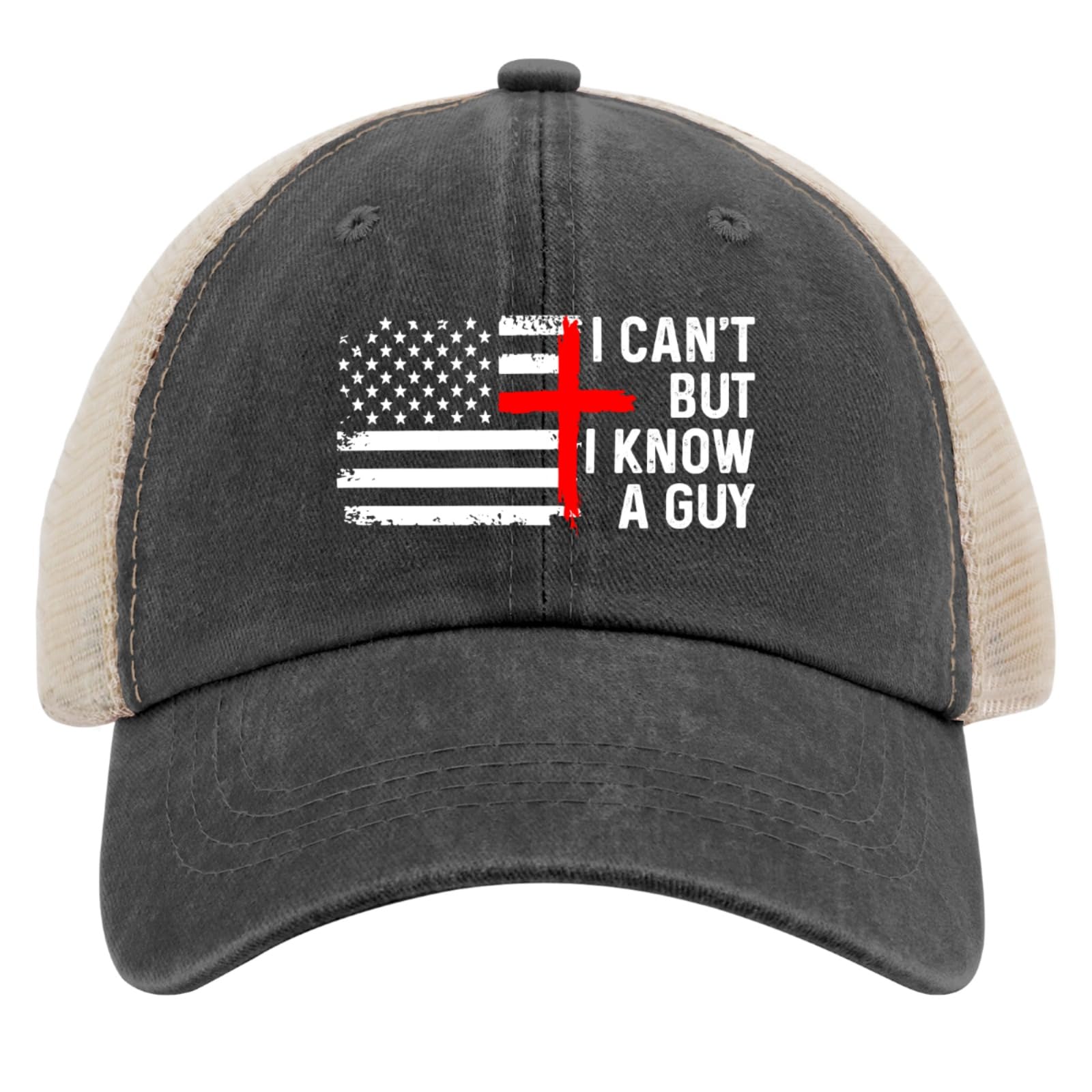 BOVONI washed denim trucker hat offers vintage look
