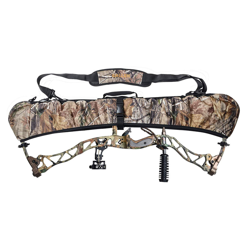 Bow sling protecting cams with Realtree Xtra fabric