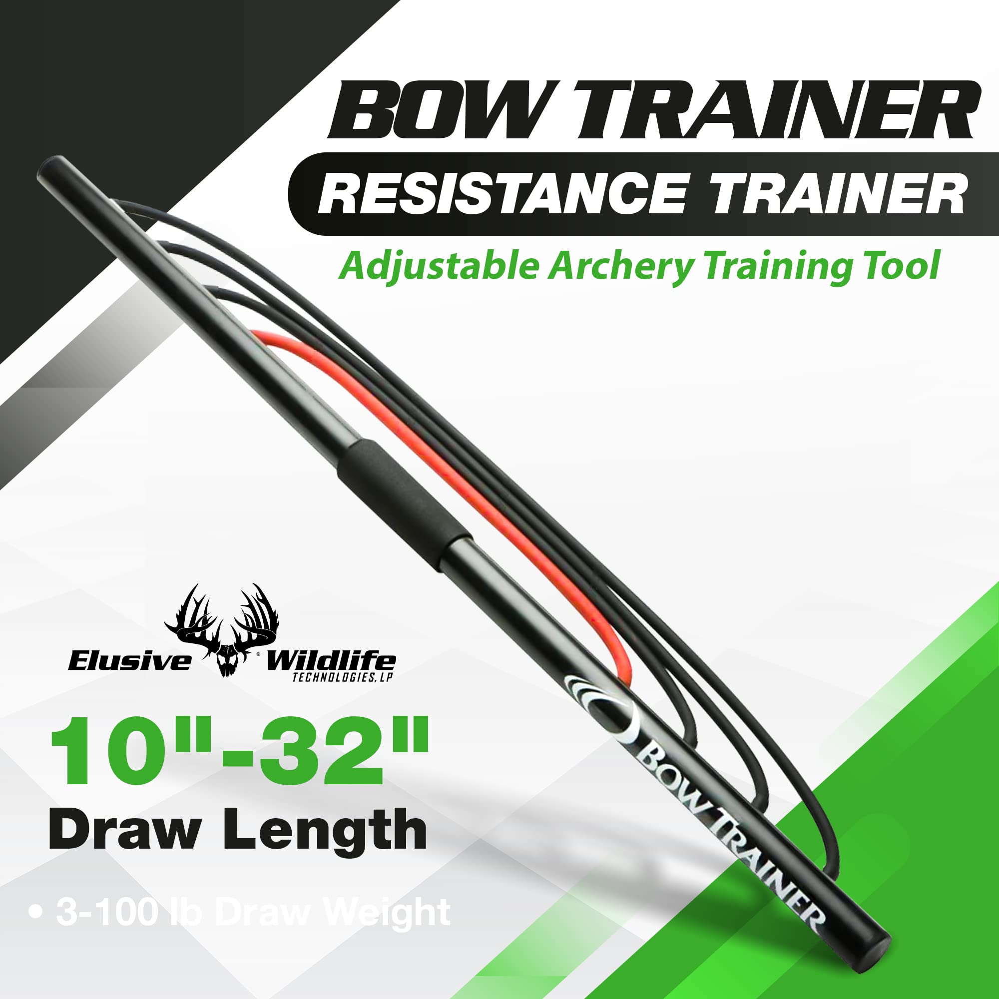BOW TRAINER Resistance Trainer with draw weight adjustment for progressive strength