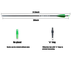 BOWSOUL 4in turkey-feather fletching improves flight accuracy and visibility