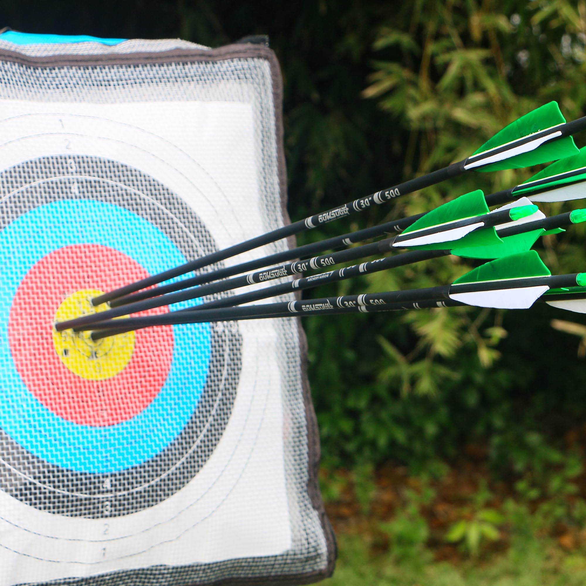 BOWSOUL arrows ready for hunting and practice with 12 arrows per pack