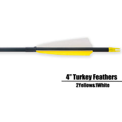 BOWSOUL spine-500 arrow designed for 35–60 lb recurves and longbows