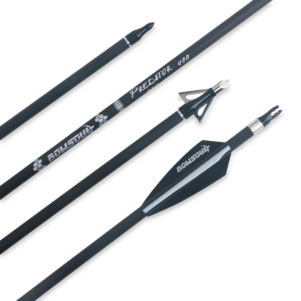 BOWSOUL arrow straightness indicator shows 0.006 inch tolerance for accuracy.