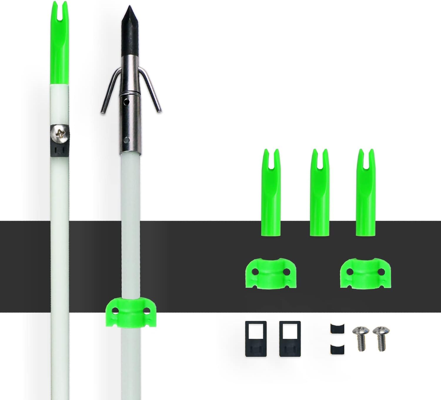 BOWSOUL six-arrow pack includes essential accessories