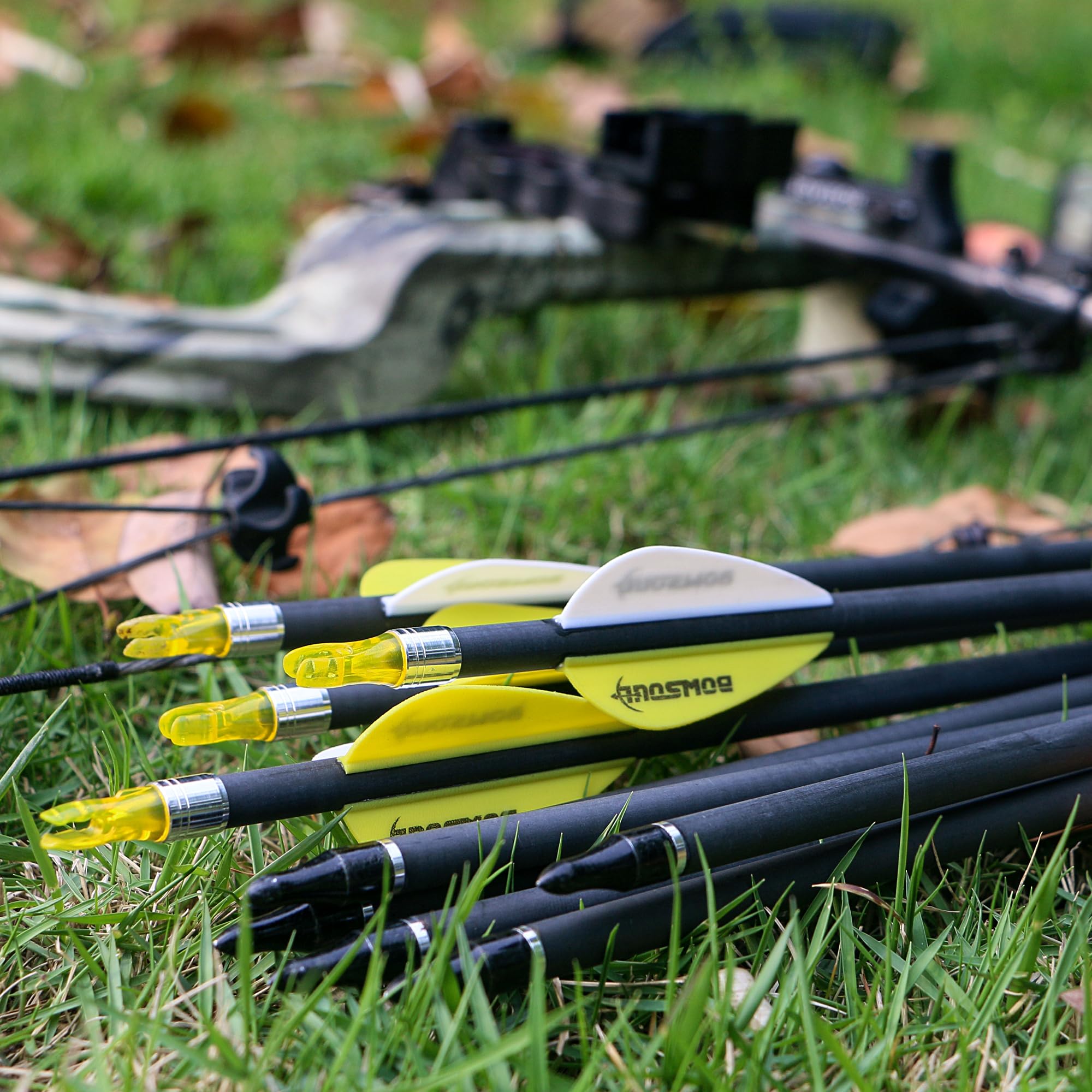 BOWSOUL carbon arrow maintains consistent flight path for confident archery sessions.
