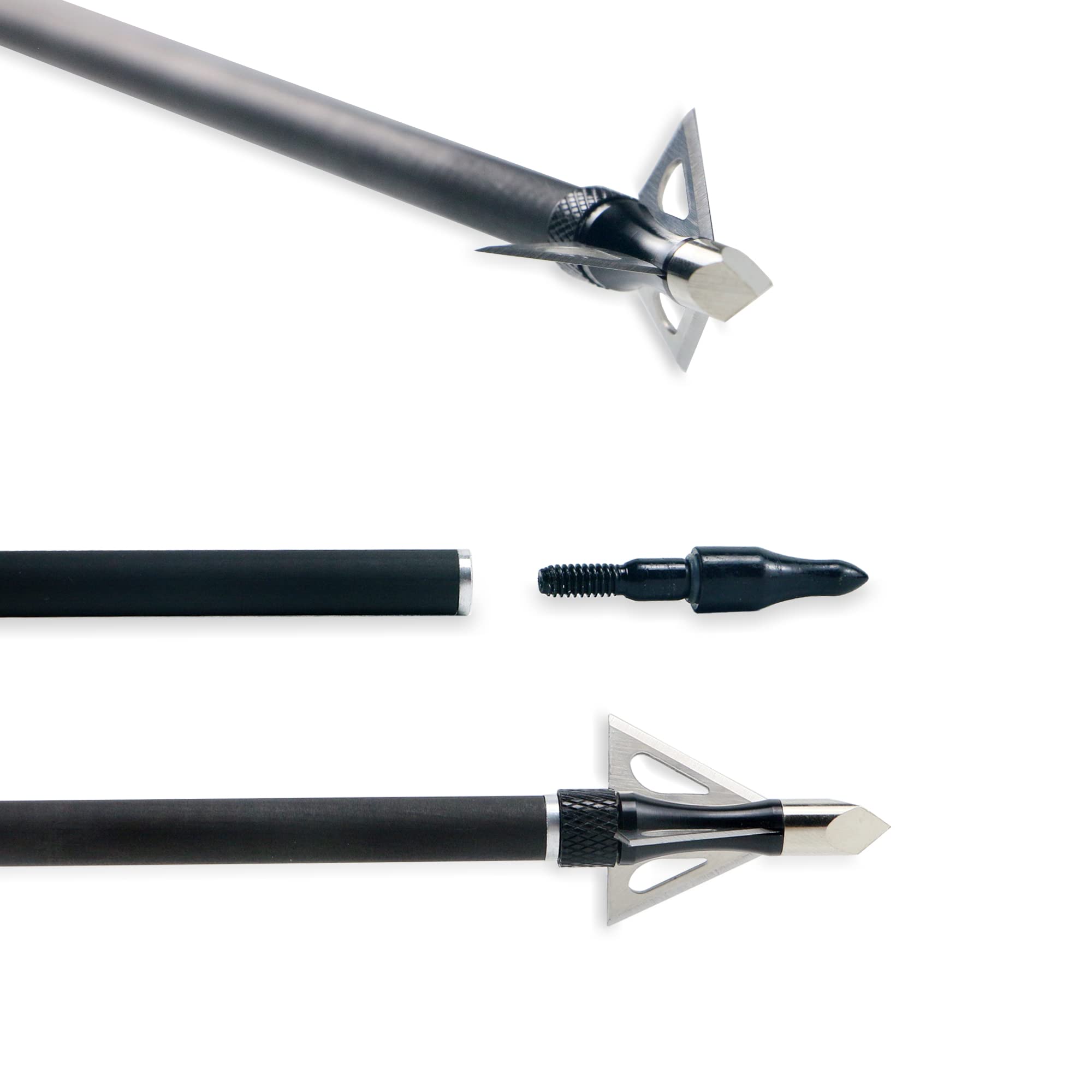 BOWSOUL package contents include 12 arrows, 6 nocks, and 6 broadheads.