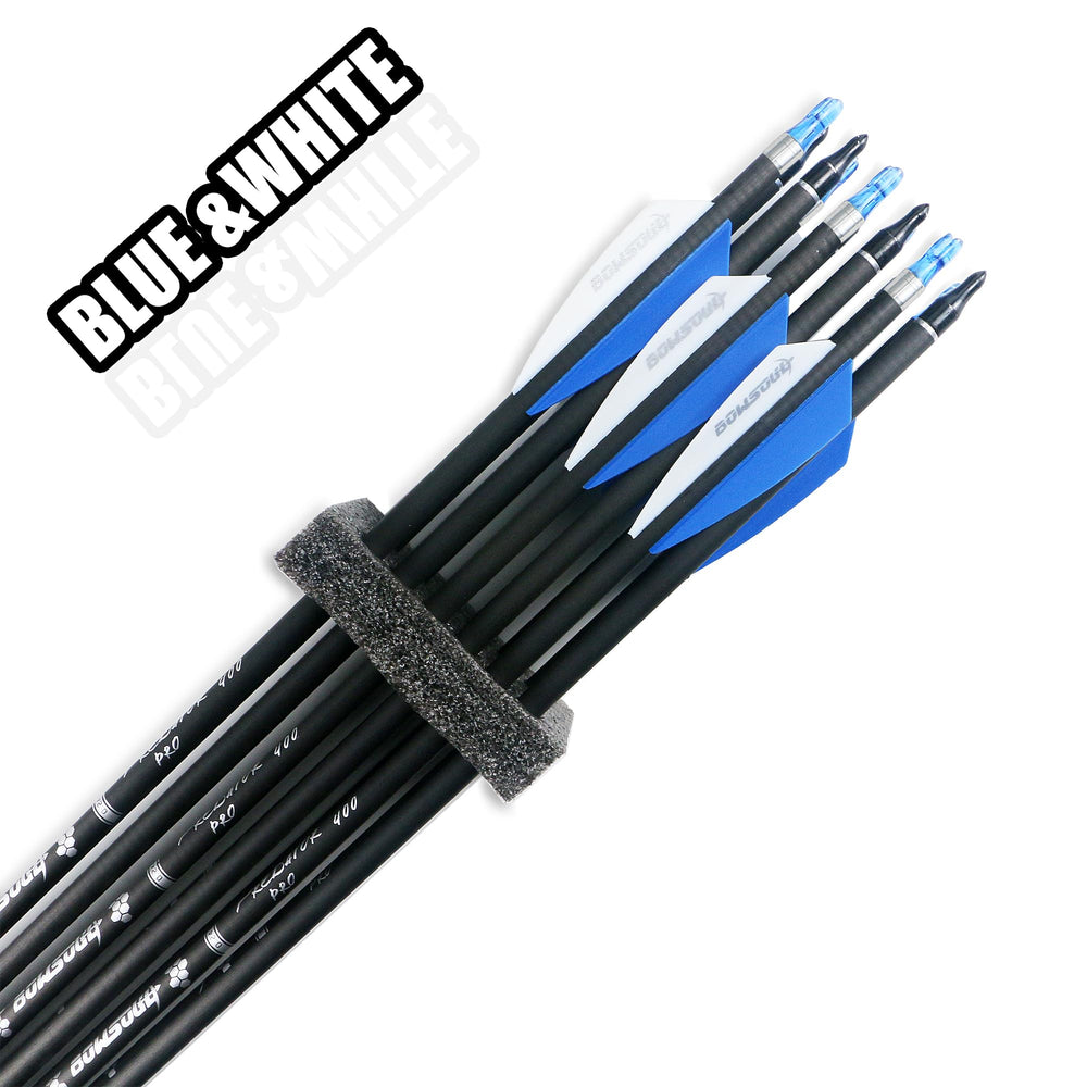 BOWSOUL packaging shows 12 arrows and 6 nocks for ready-to-use setup.