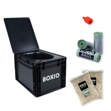 BOXIO TOILET PLUS starter-set for on-the-go comfort and independence