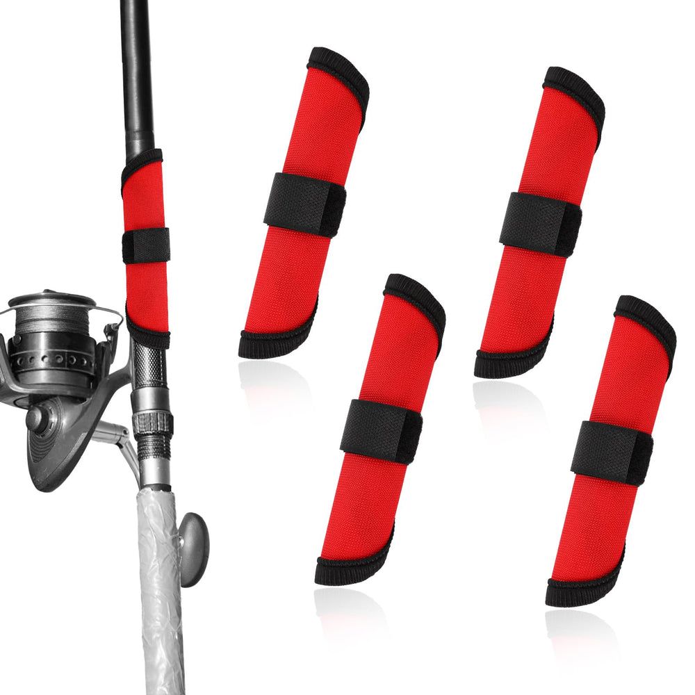 BOXOB 4pcs fishing lure covers set in black and red