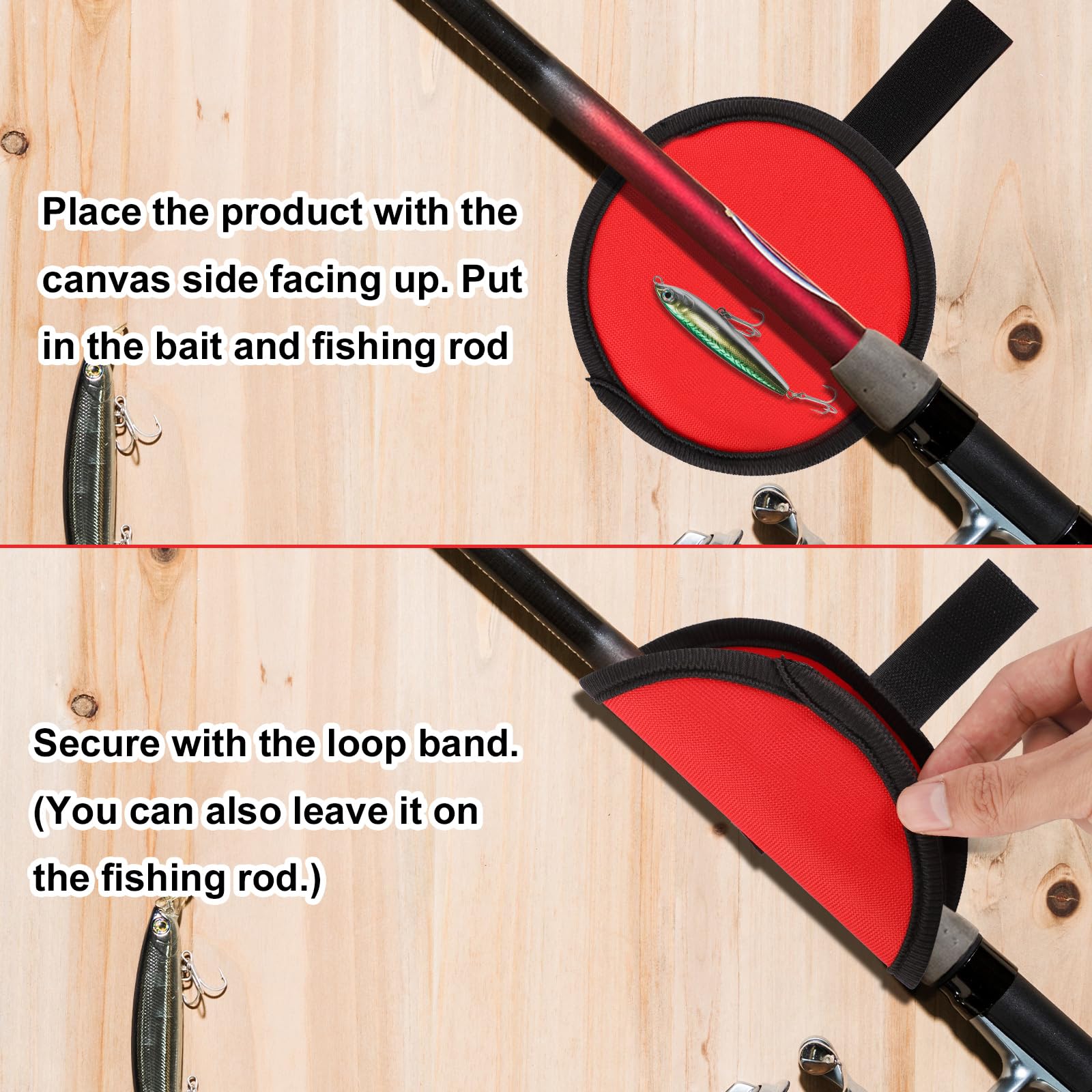 Lure covers placed on fishing lures