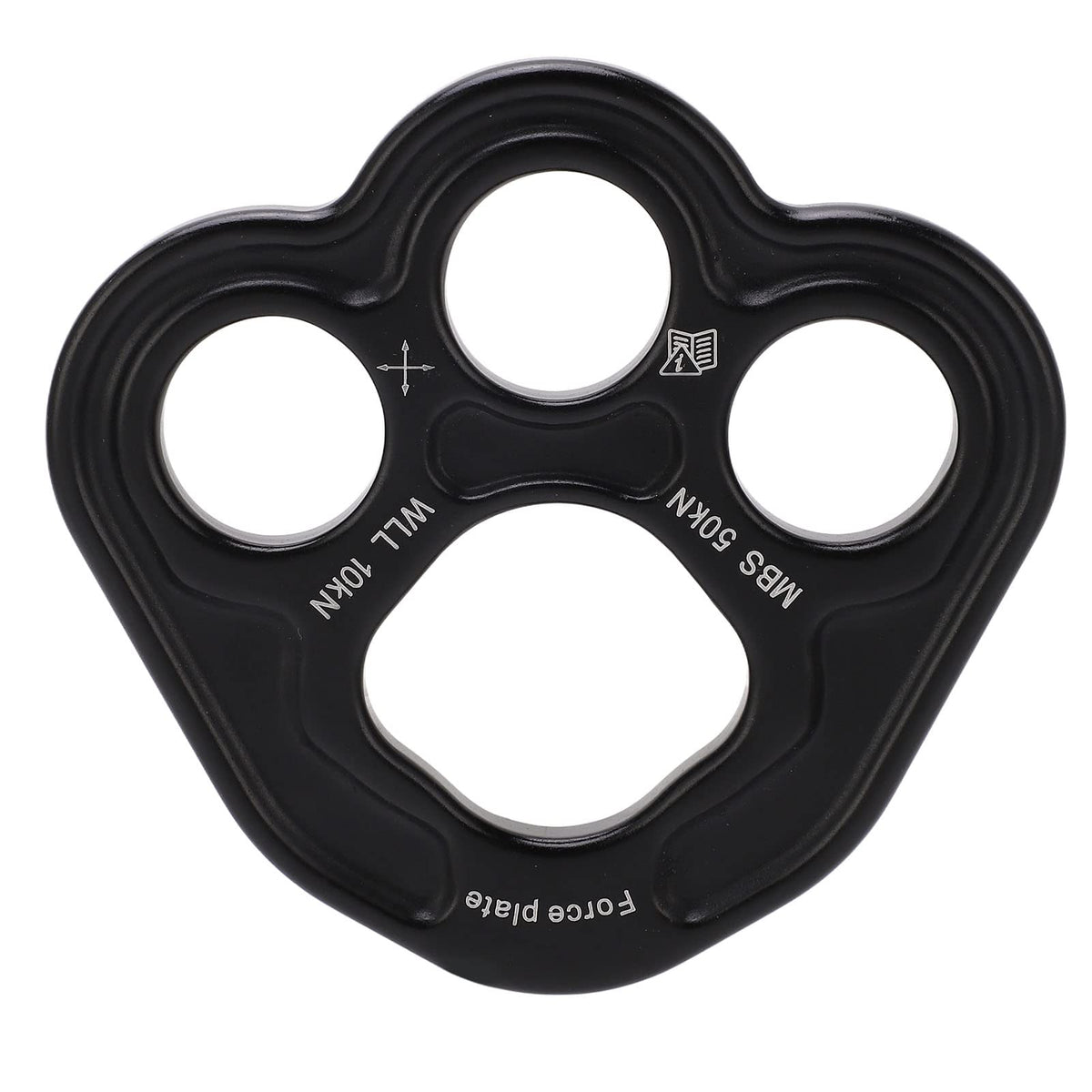 Boxwizard Rigging Plate with 3 holes for balanced load distribution in climbing