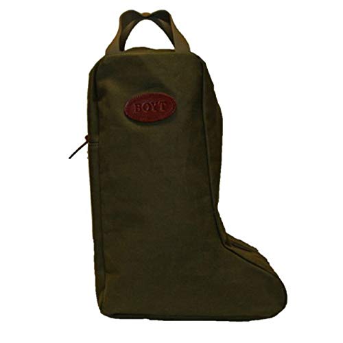 Boyt Harness BB17 boot bag OD shows rugged exterior with padded pockets for safe gear storage.