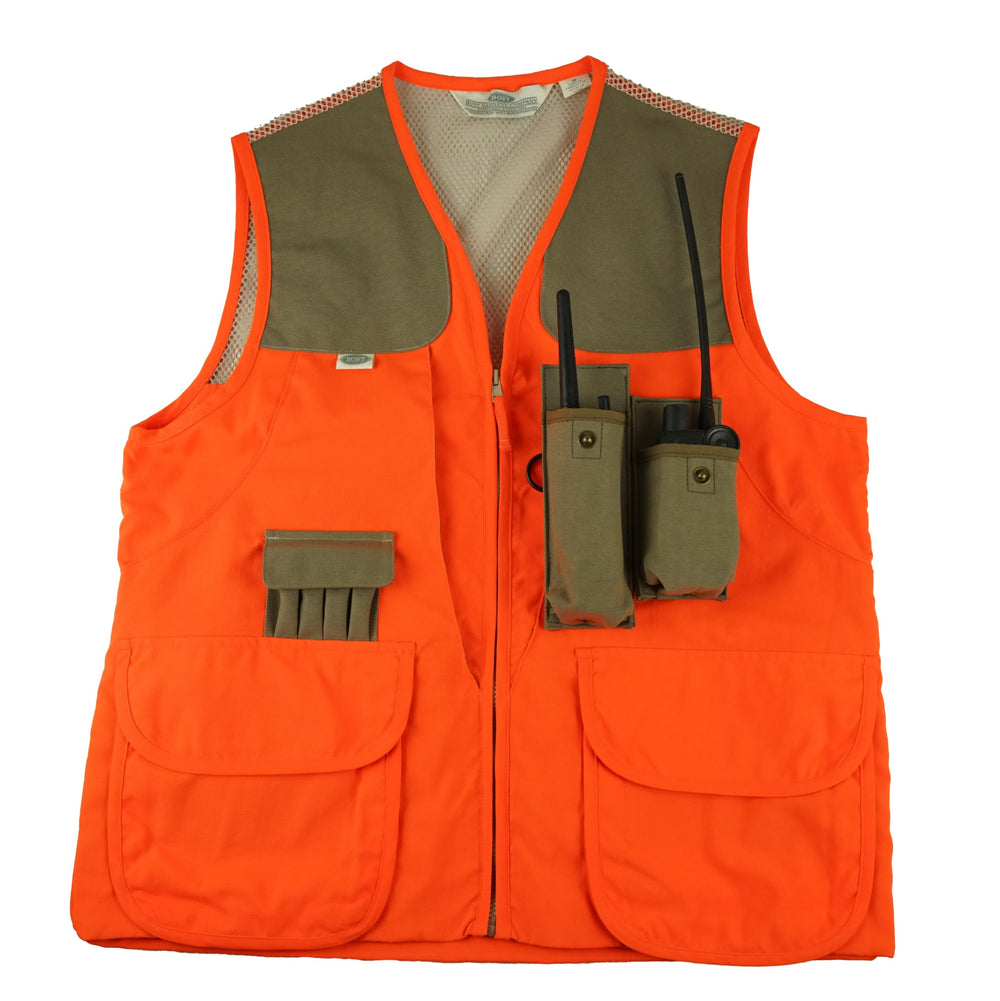 Boyt Harness PRO150 dog handler vest orange, front view, easy-access pockets for gear.