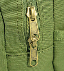 Boyt Harness Sporting Clays Bag OD Green demonstrates eight-box shell capacity.
