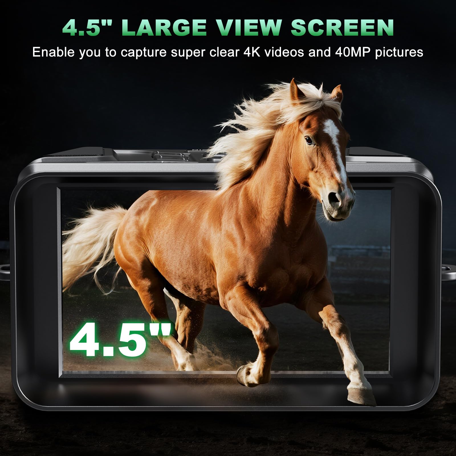 Bozily night vision goggles feature a 4.5-inch HD screen for clearer field viewing.