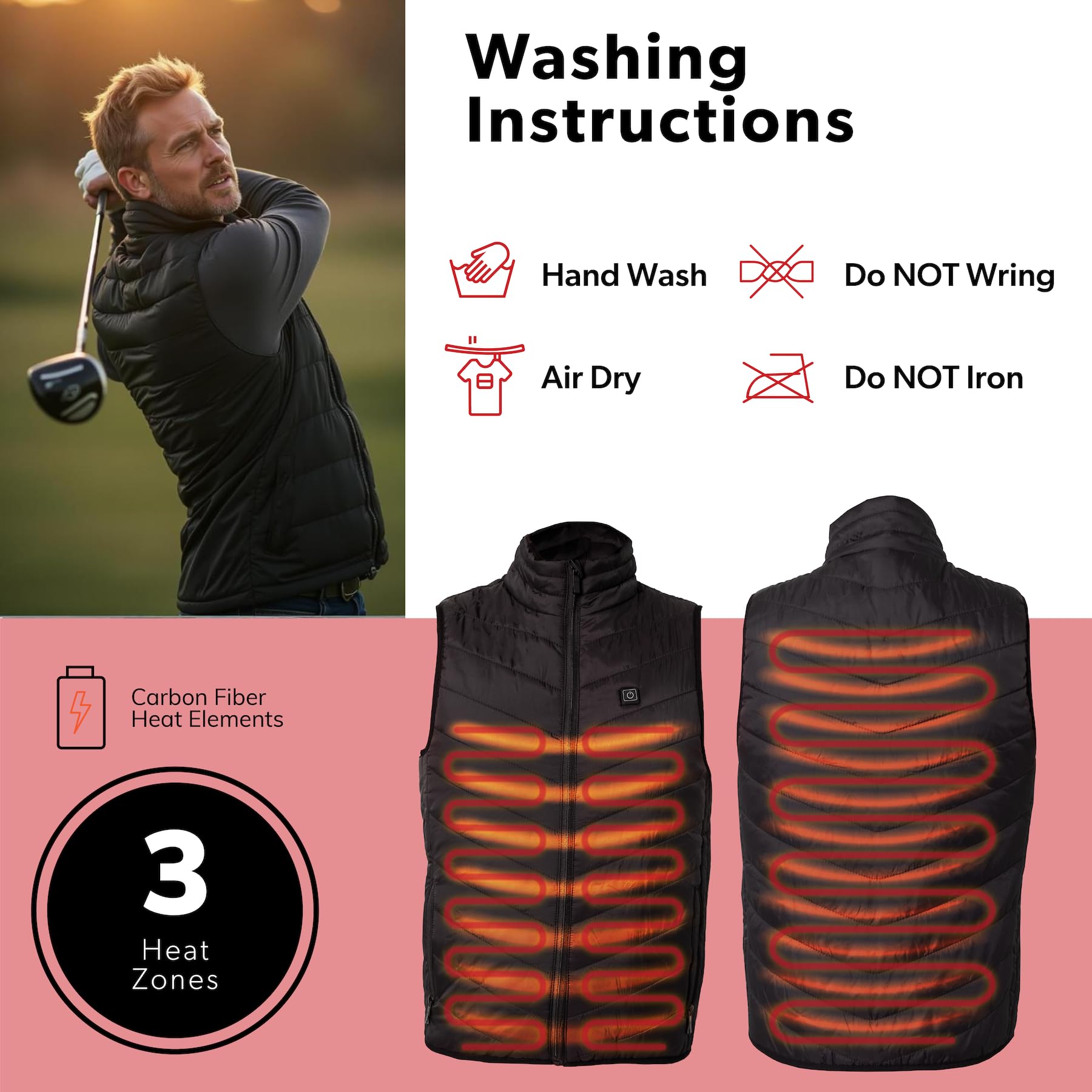 BraceAbility heated vest for work provides steady warmth during cold shifts