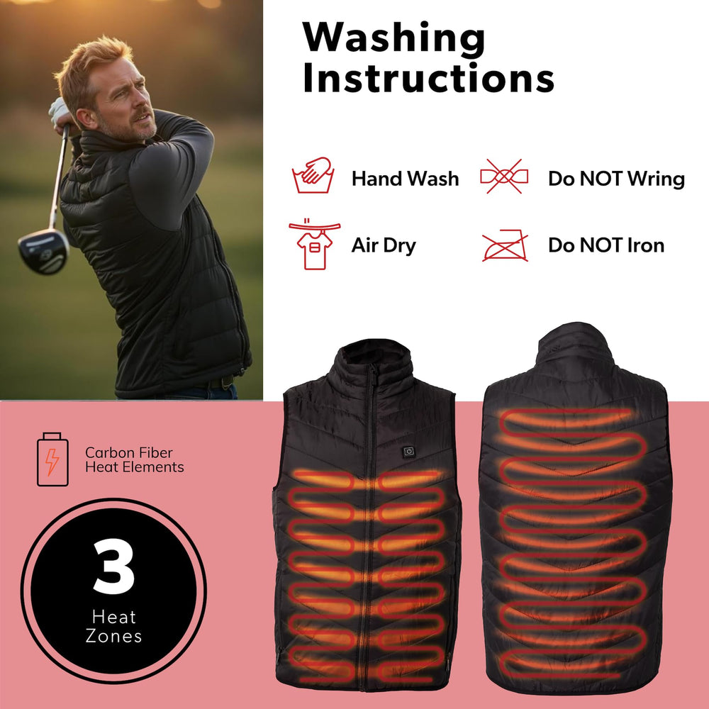 BraceAbility heated vest for work provides steady warmth during cold shifts