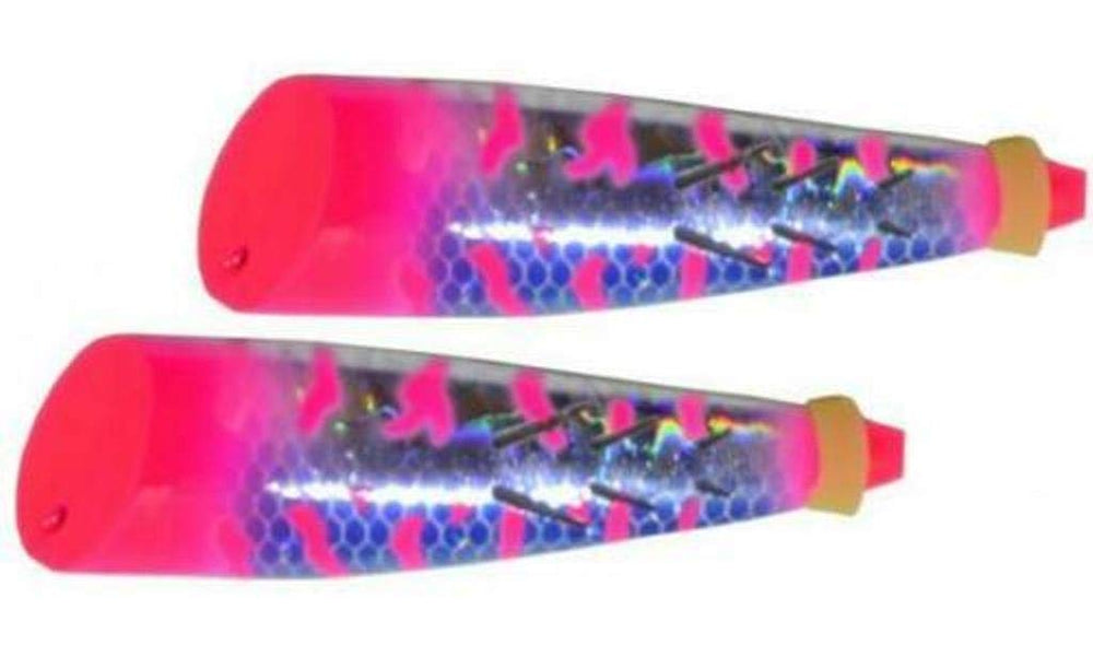 Brad's BS Fishtales Cut Plug 2in unrigged two-pack for kokanee and trout with wounded-bait action to attract strikes