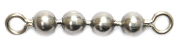 Brad's chain swivels 15-pack in black, 1/8-inch, 4-bead design for smooth rotation.