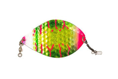 Brad's Extreme Kokanee Dodger top-down view, 3.75-inch lure, ideal for trolling.