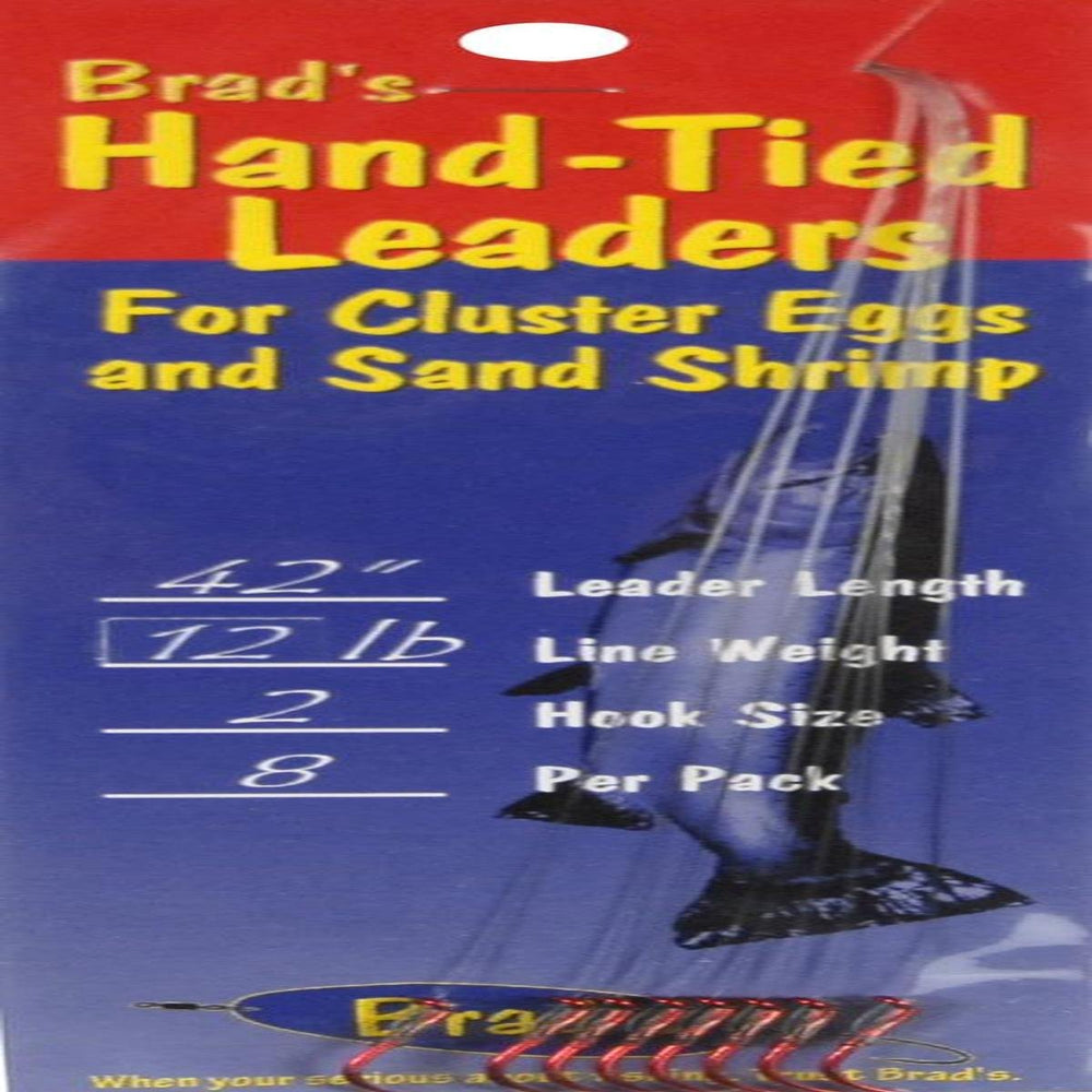 Brad's Hand-Tied Leader with 42-inch monofilament and egg loop for reliable rigs.