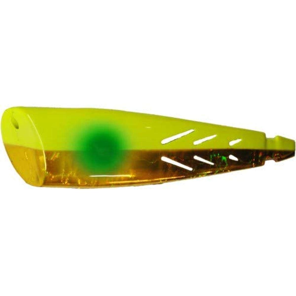 Brad's Killer Fishing Gear Super Bait Cut Plug top view showing rotating bait-holding design for trolling