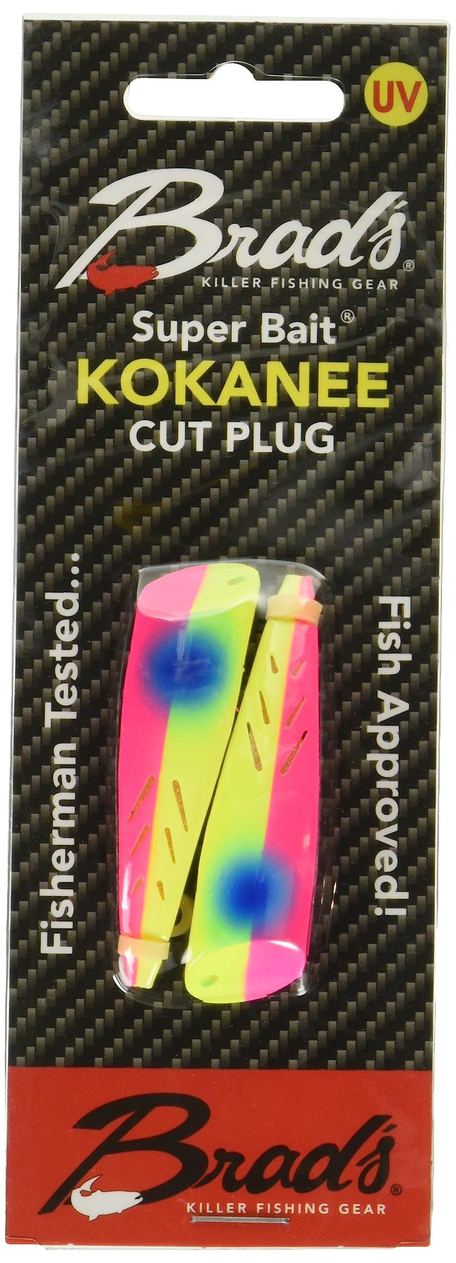 BRADS KOKANEE Cut Plug MJM 2PK pack with rotating action for kokanee and salmon.