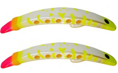 Brad's Super Bait Candy Corn Lure boosts casting distance for freshwater conditions.