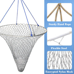 Braided rope and cast net components
