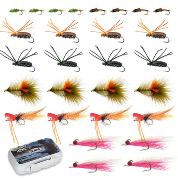 BRAIRIA 28PCS Stillwater Fly Fishing Flies Set in waterproof pocket box
