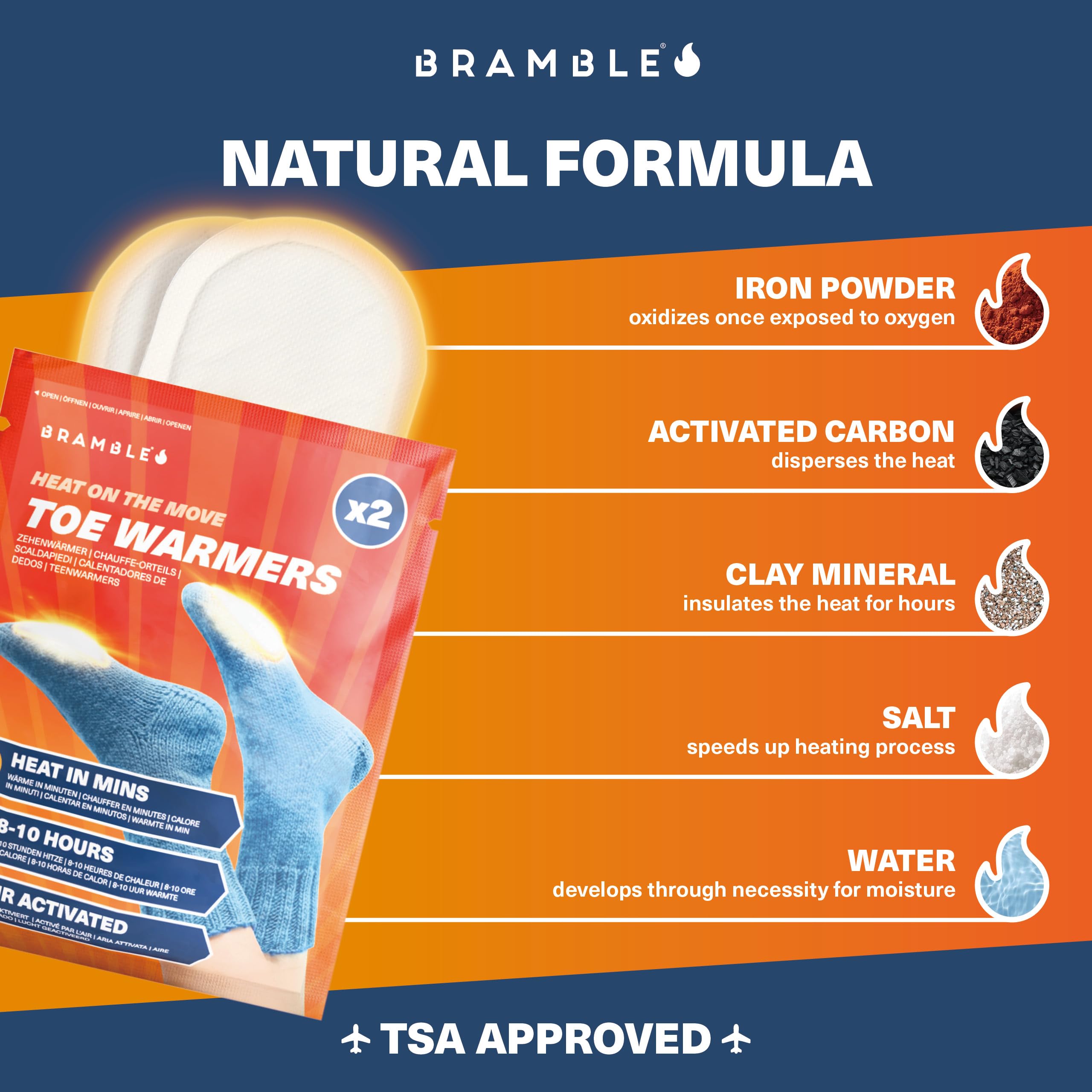Bramble toe warmers help families stay warm for men, women, and kids.