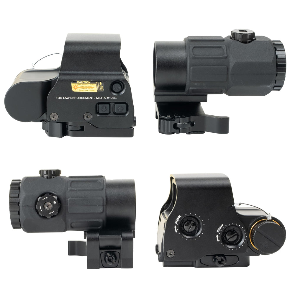 Bravary 558 with G33/G43 3x magnifier assembled for versatile sighting.