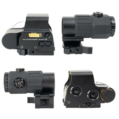 Bravary 558 with G33/G43 3x magnifier assembled for versatile sighting.