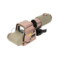 Bravary 558 holographic sight with red/green dot for fast target acquisition.