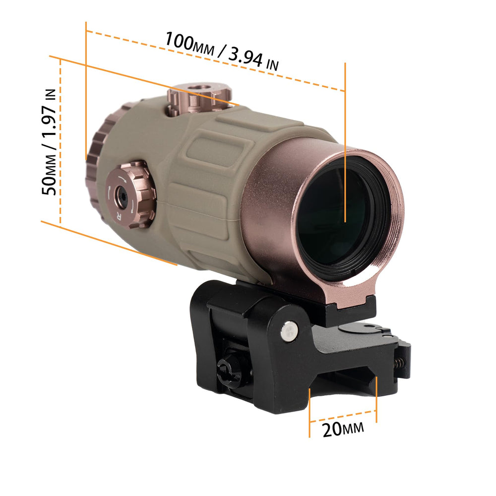 Bravary 558 nitrogen-purged lens resists fog for clear sighting.