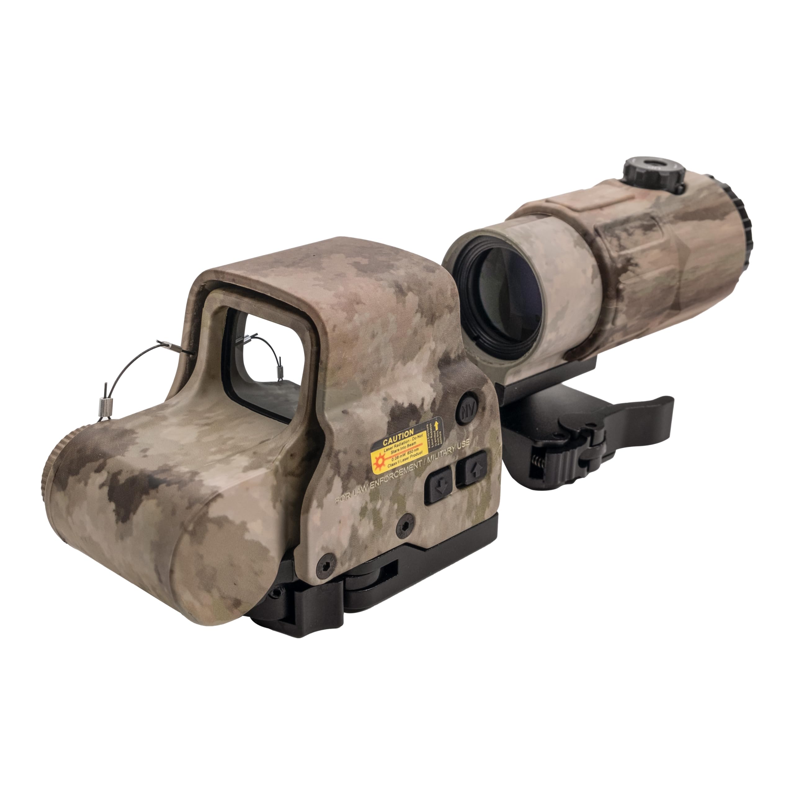 Bravary 558 red-green dot sight side view for quick target acquisition