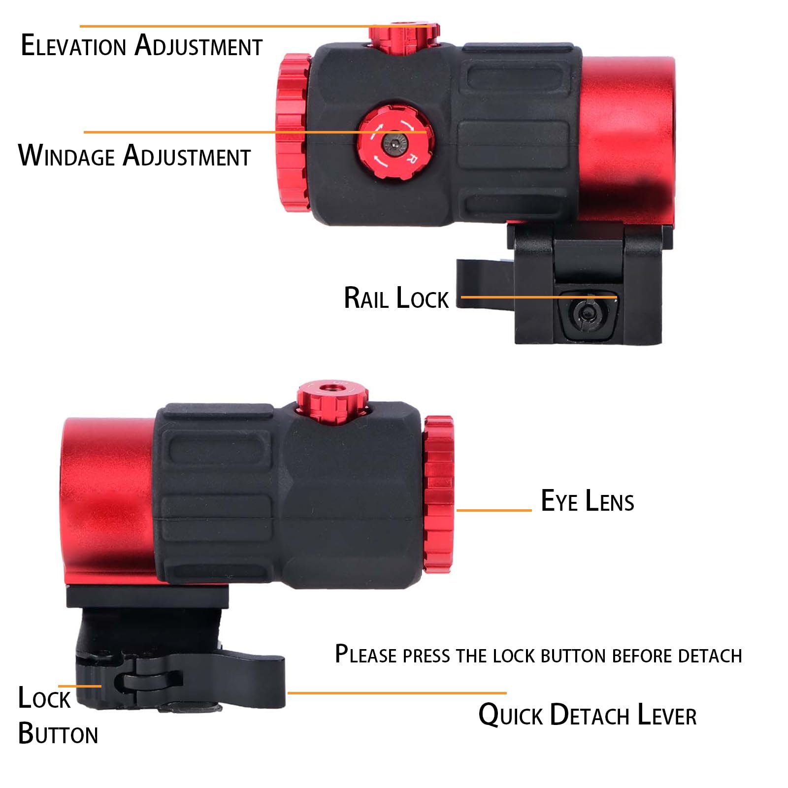 Bravary multi-coated lenses provide a wide, bright field.
