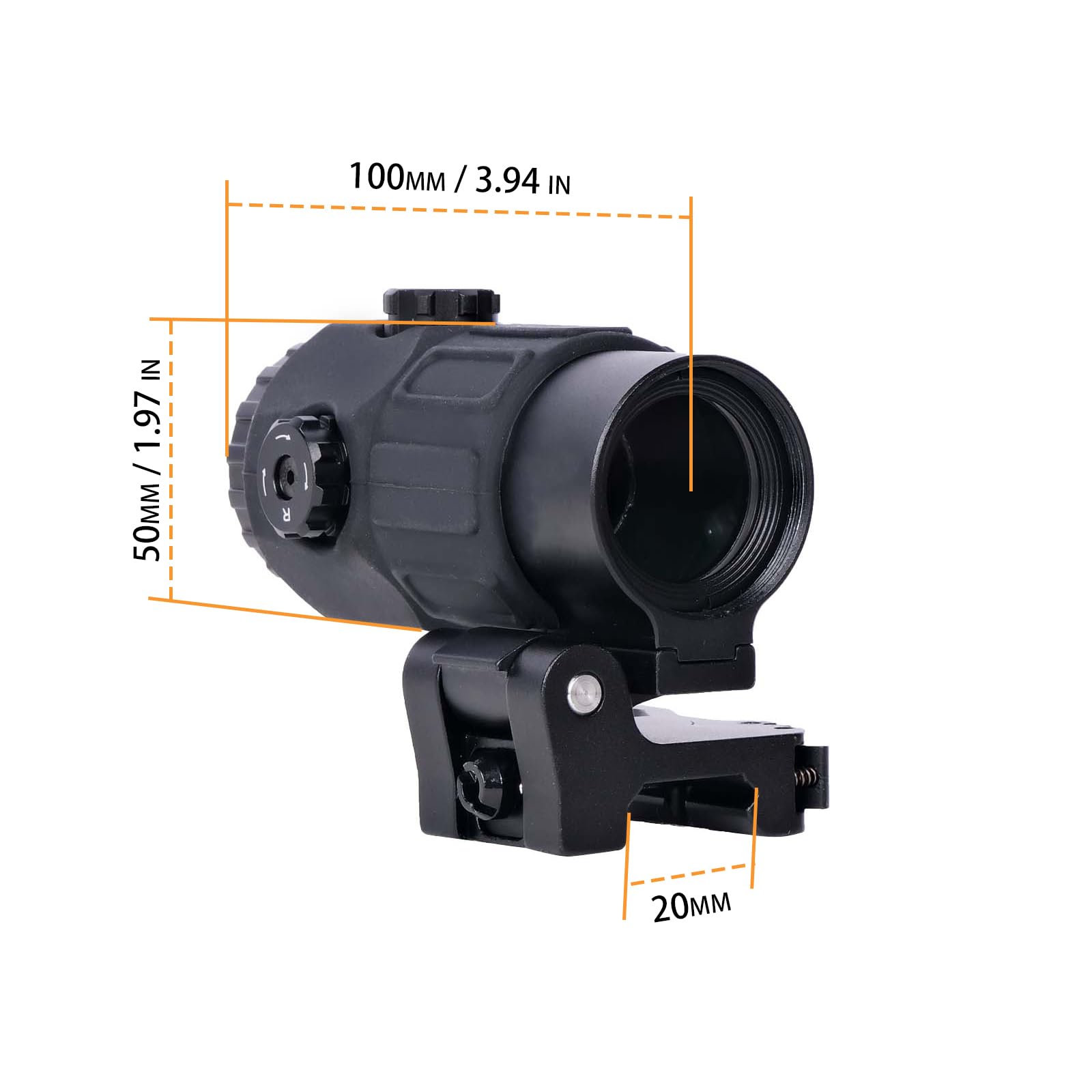 Bravary nitrogen-purged lens resists fog and maintains clarity.