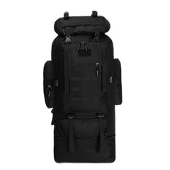 BRAVECOW 100L backpack expanded capacity for bulky gear and camping essentials.