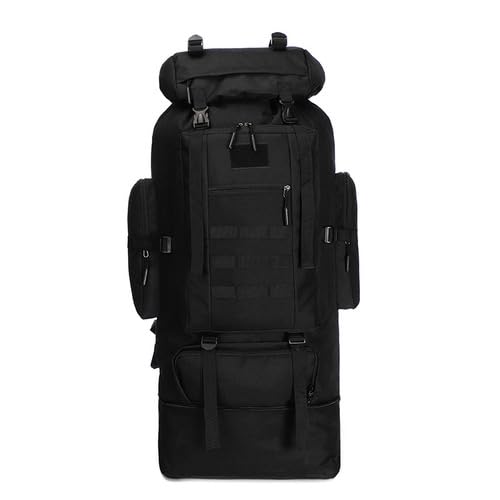 BRAVECOW 100L backpack waterproof fabric keeps gear protected in weather.