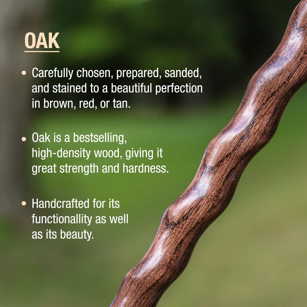 Brazos 55-inch Hitchhiker Walking Stick ready for hiking.