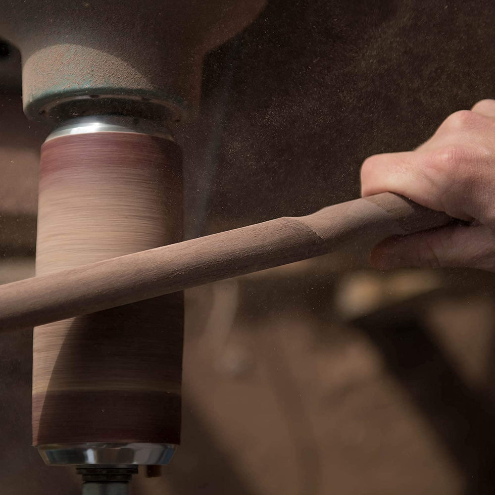 Brazos walking stick finish with protective coat and subtle sheen.