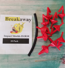 Breakaway Impact Shields Red 10 Pack front view; protects bait and extends casting distance