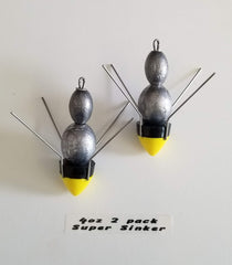 Breakaway Super Sinker 4oz on the beach stabilizes weight in surf