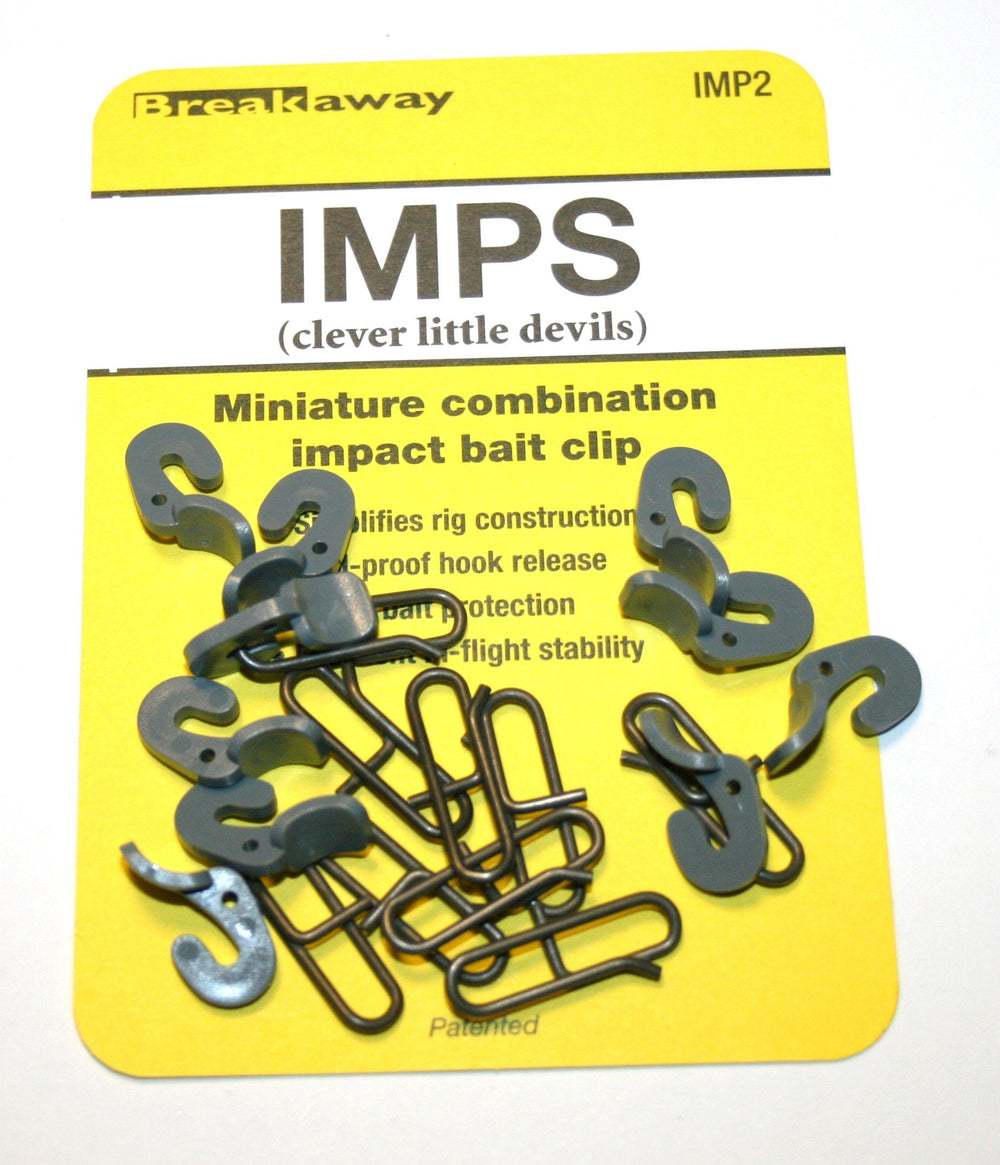 Breakaway Tackle Impact Release Clips 10-Pack closeup showing the clip for improved distance